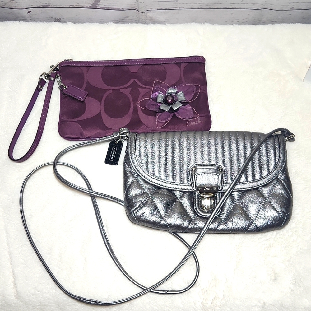 COACH Wristlet and Bag Lot of 2